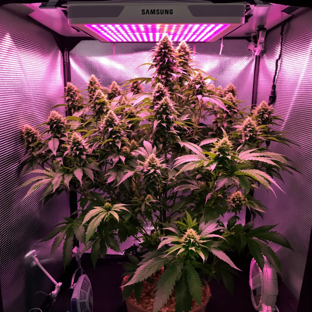 Planta de cannabis Ancient Kush en fase de floración — 90-130 cm feminizada