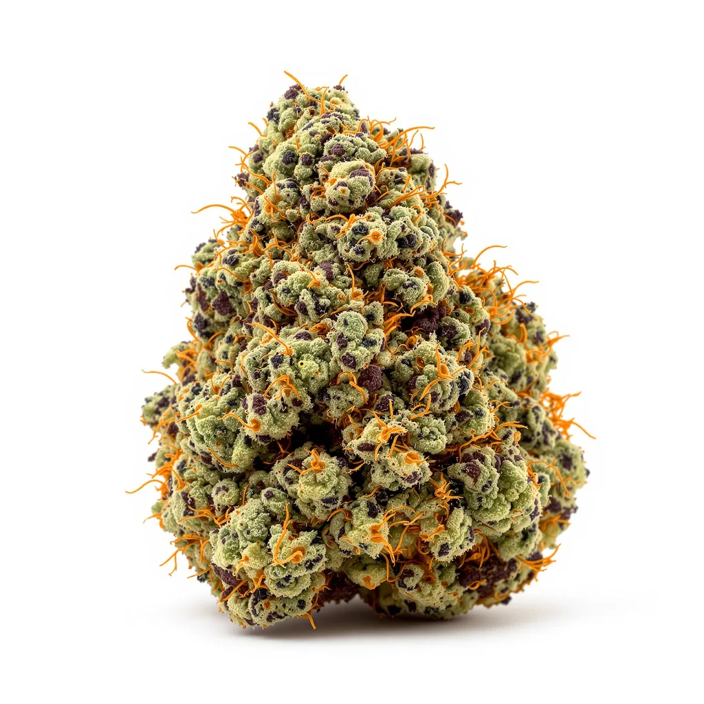 Anesthesia 74% indica / 26% sativa — flor con tricomas visibles