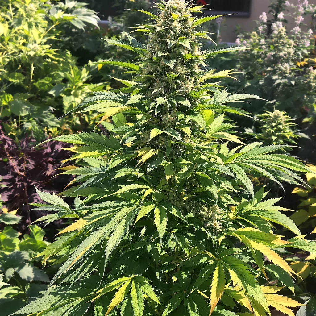 Angel OG 89% indica / 11% sativa — flor con tricomas visibles