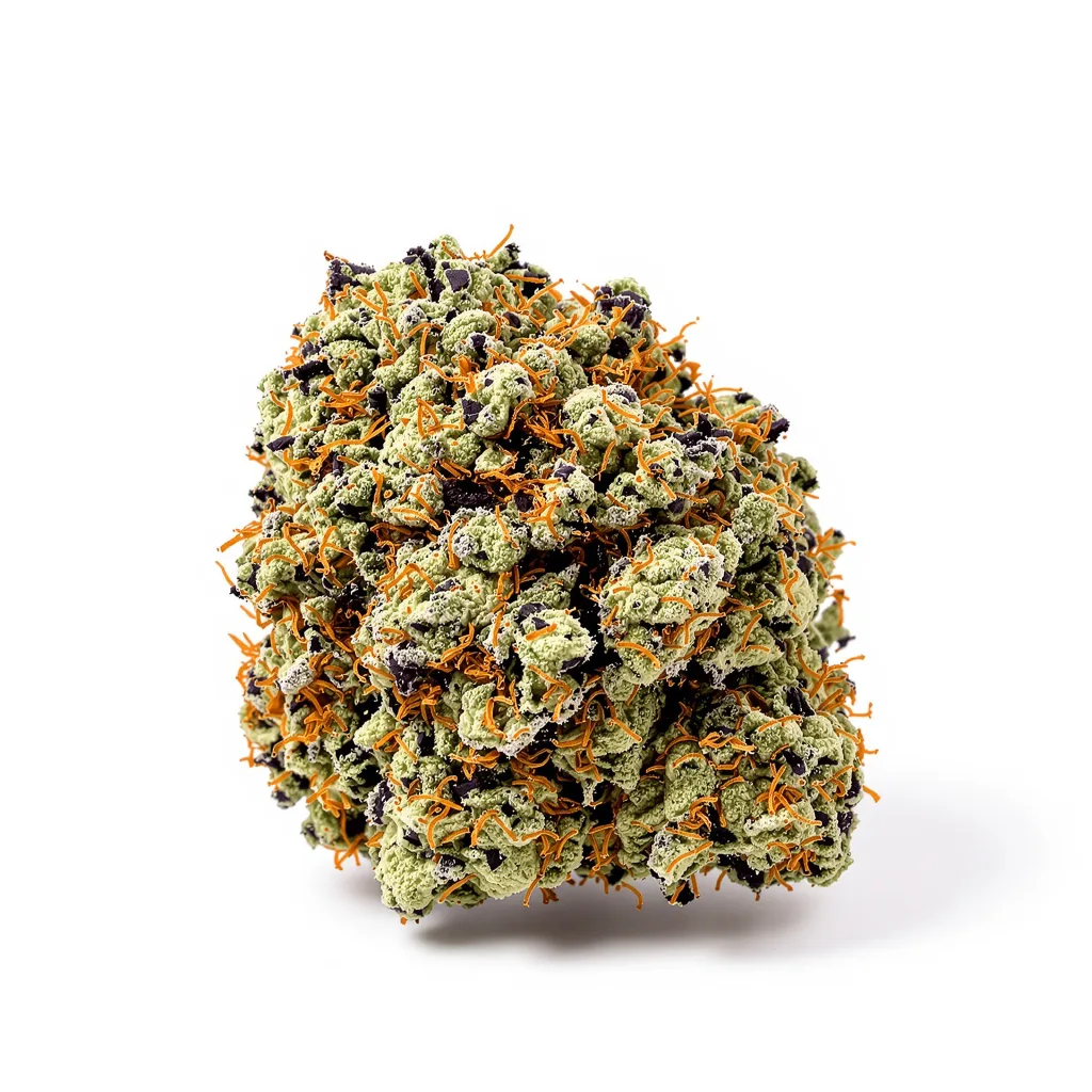 Angel OG 89% indica / 11% sativa — flor con tricomas visibles