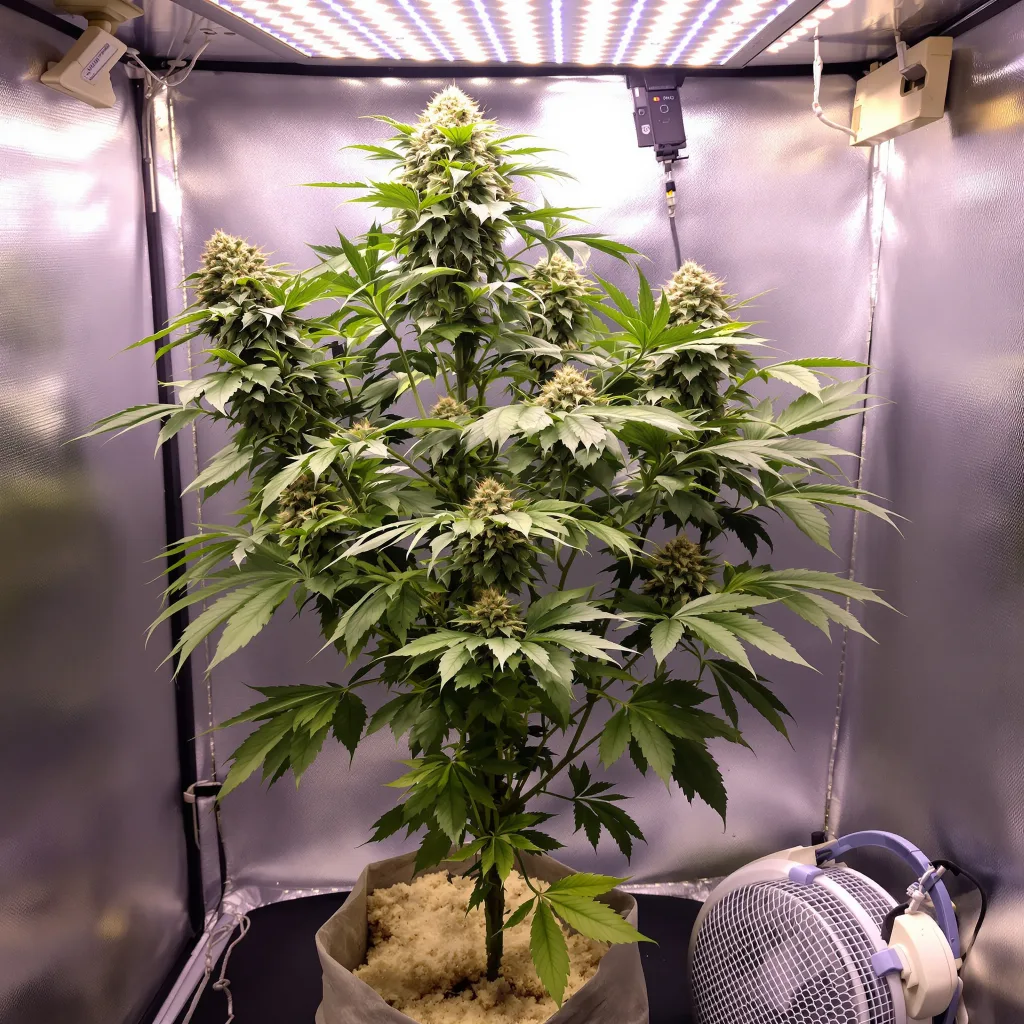 Planta de cannabis Anonymous OG en fase de floración — 90-130 cm feminizada