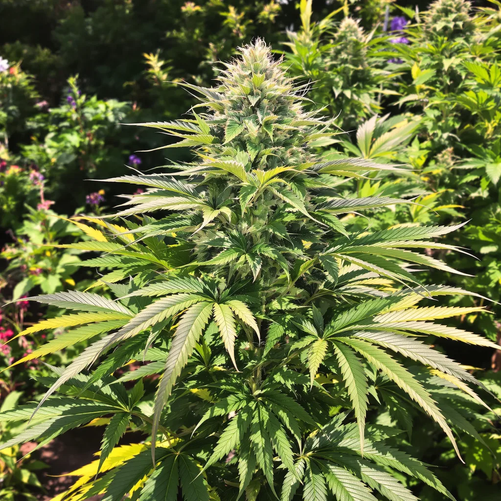 Anonymous OG 89% indica / 11% sativa — flor con tricomas visibles