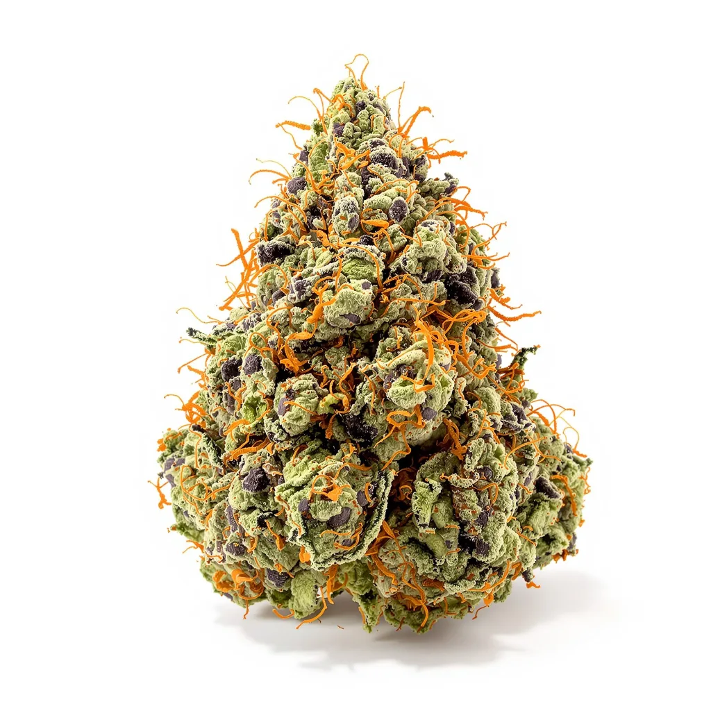 Anonymous OG 89% indica / 11% sativa — flor con tricomas visibles