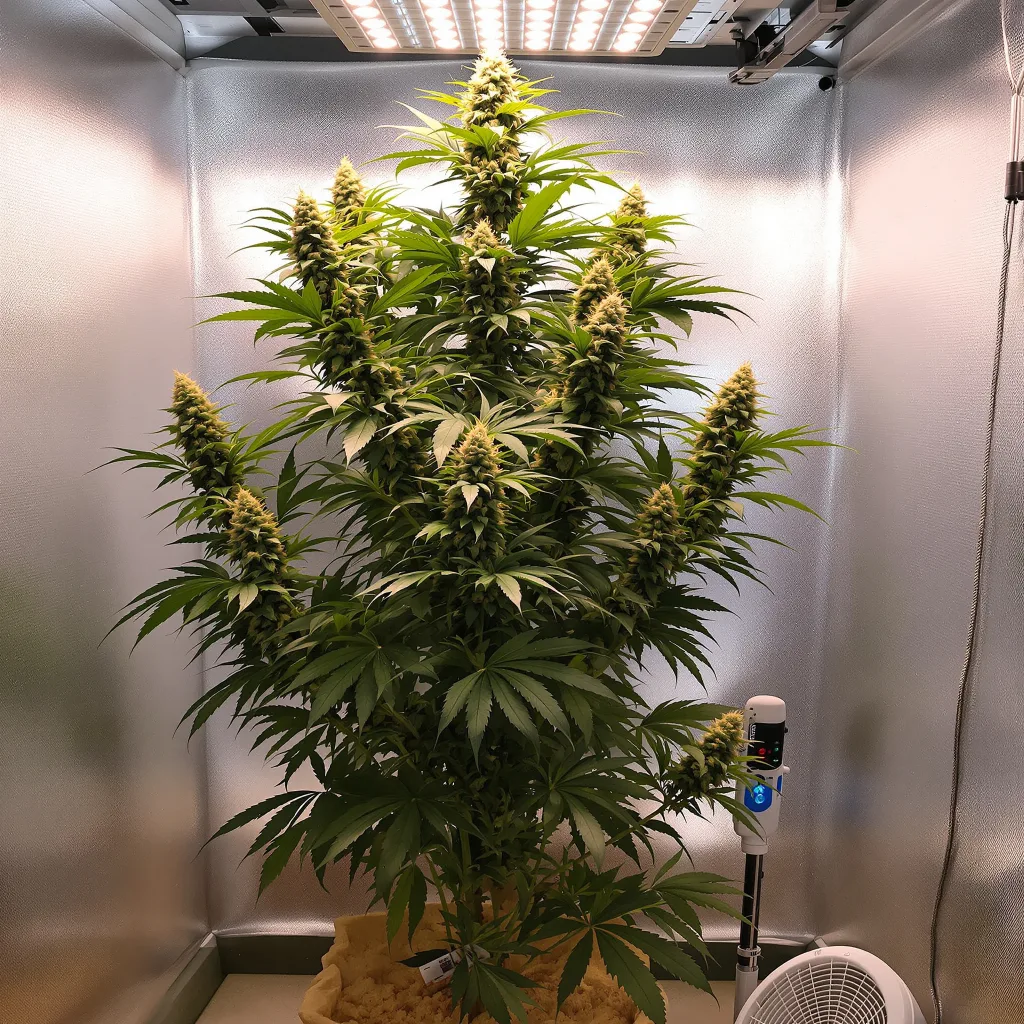 Planta de cannabis Apollo 13 en fase de floración — 150-200 cm feminizada