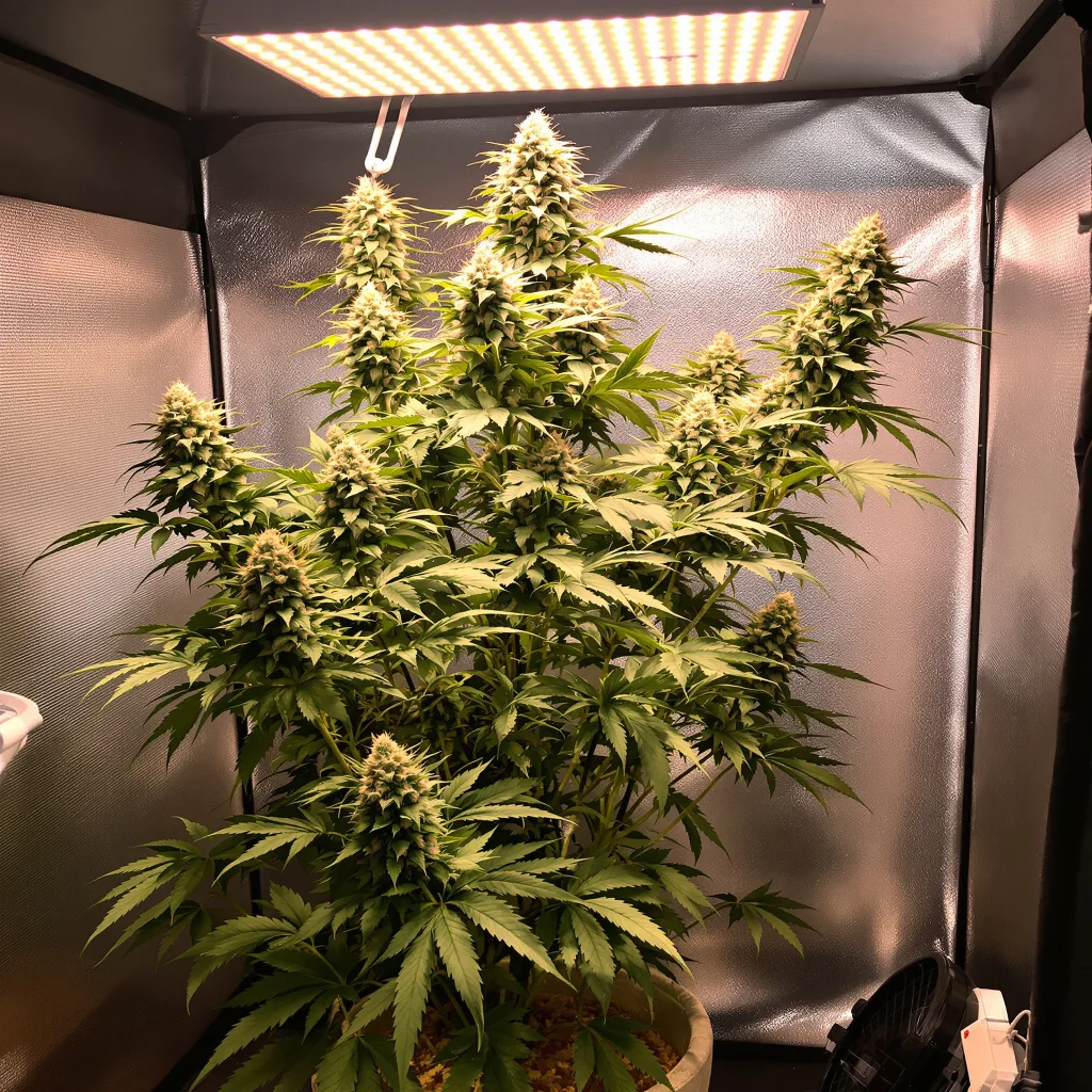 Planta de cannabis Apple Betty en fase de floración — 120-180 cm feminizada
