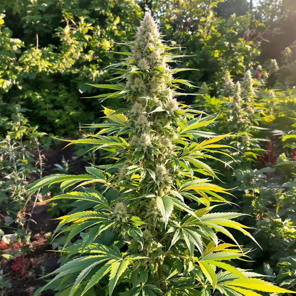 Apple Betty 38% indica / 62% sativa — flor con tricomas visibles