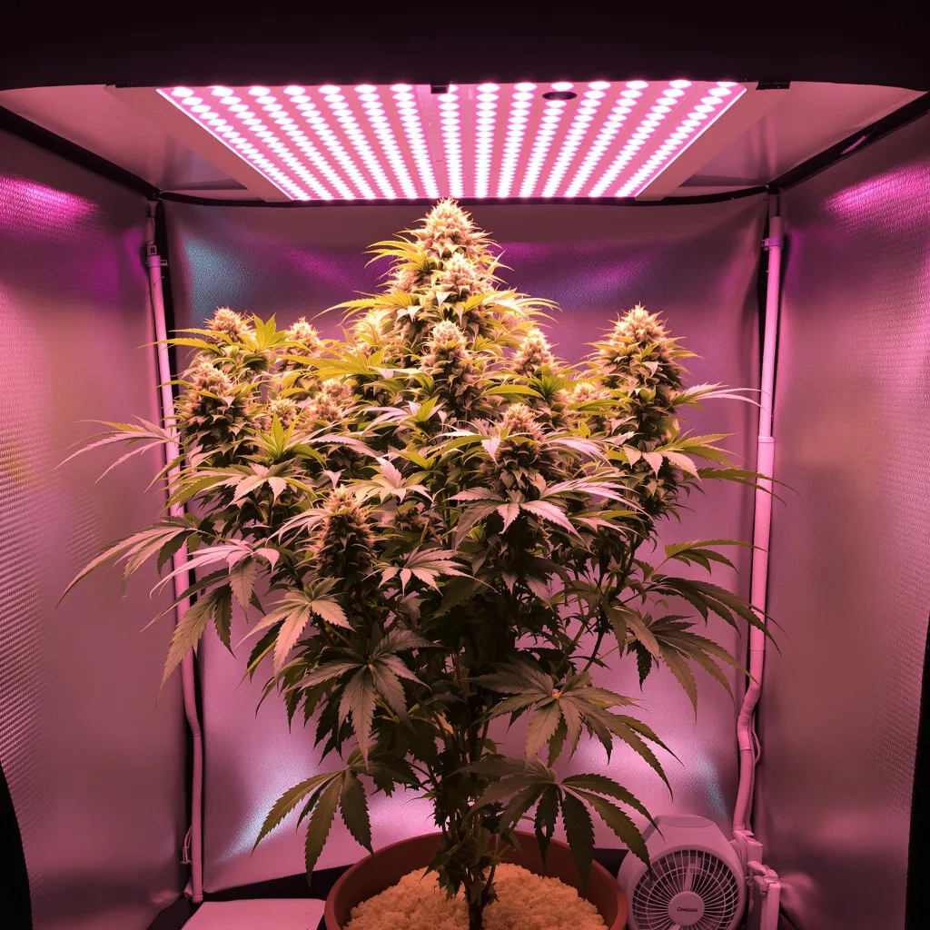 Planta de cannabis Apple Crisp en fase de floración — 120-180 cm feminizada