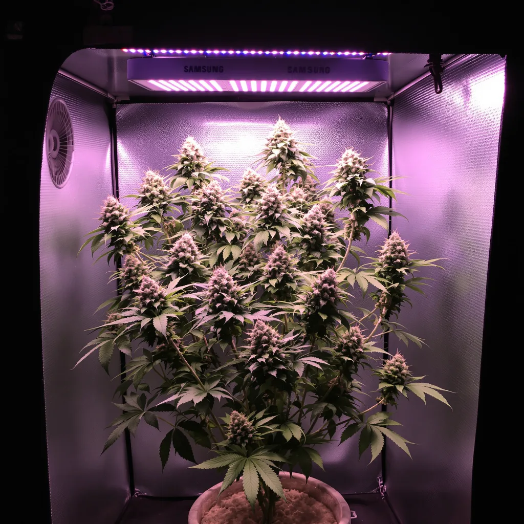 Planta de cannabis Apple Fritter en fase de floración — 120-180 cm feminizada