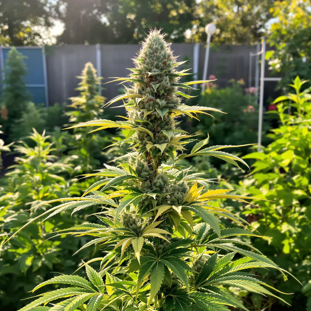 Apple Fritter 60% indica / 40% sativa — flor con tricomas visibles