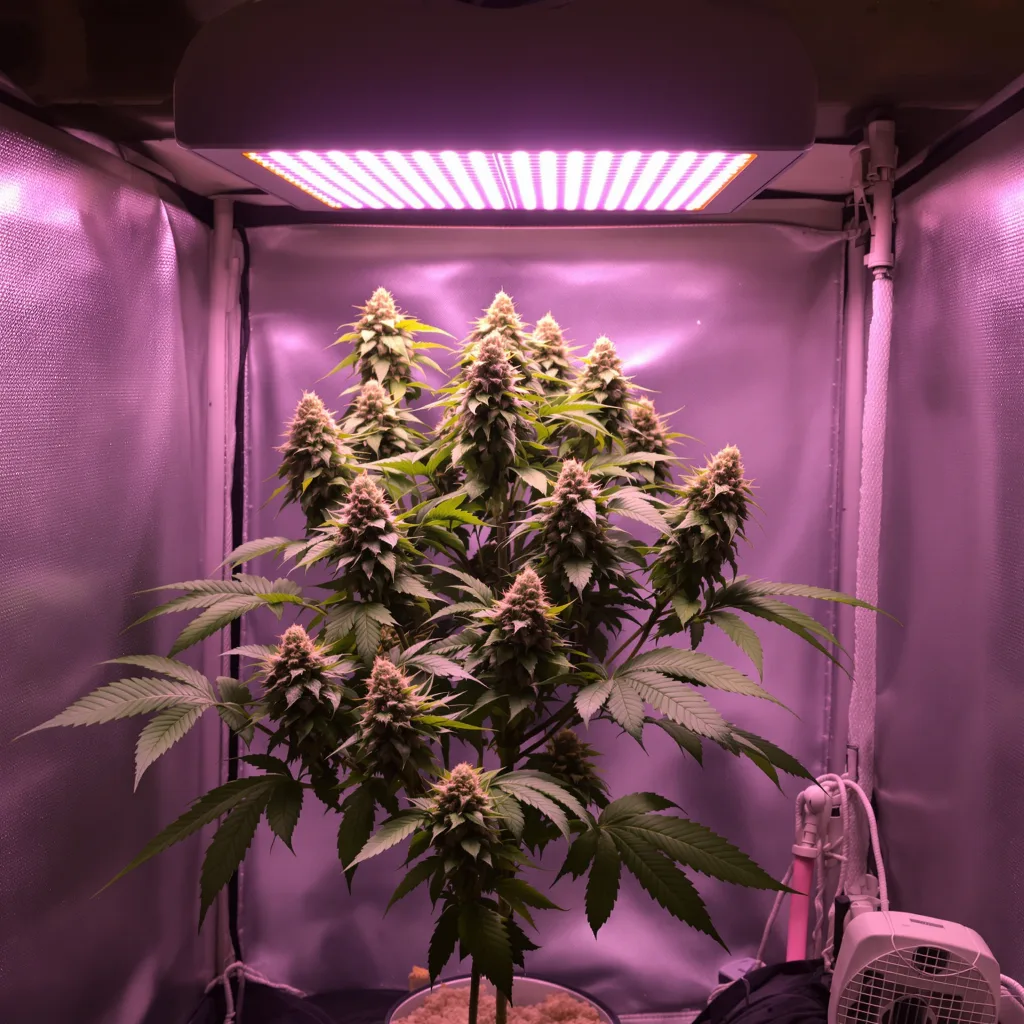 Planta de cannabis Apple Mintz en fase de floración — 120-180 cm feminizada