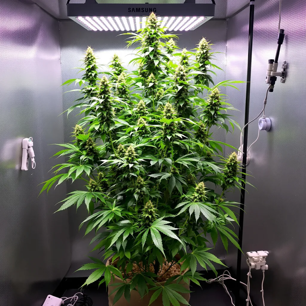 Planta de cannabis Apple Runtz en fase de floración — 150-200 cm feminizada