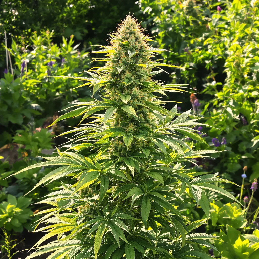Apples and Bananas 60% indica / 40% sativa — flor con tricomas visibles