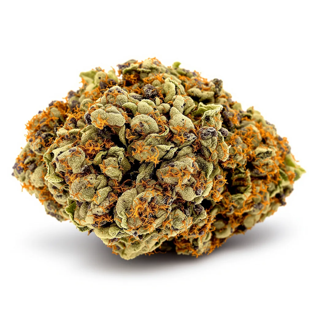 Athabasca 88% indica / 12% sativa — flor con tricomas visibles
