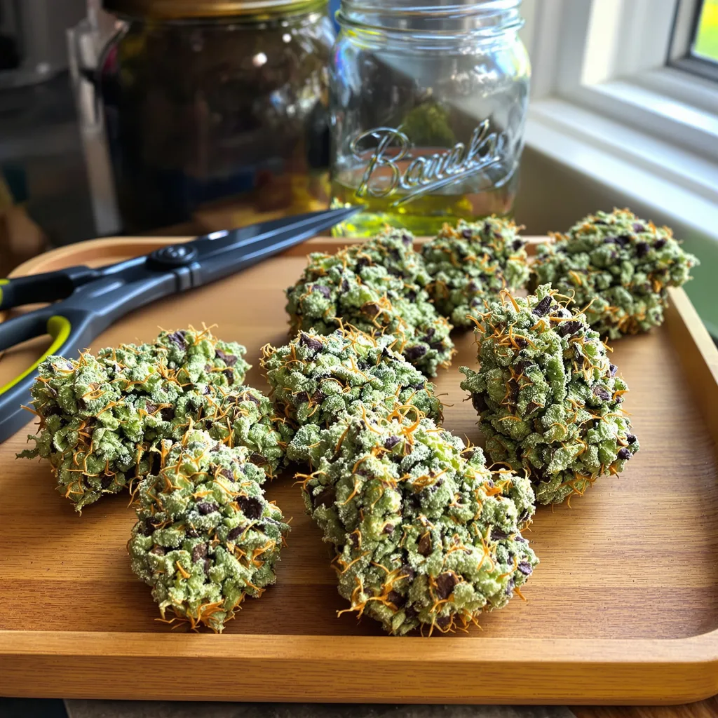 Atomic Northern Lights 60% indica / 40% sativa — flor con tricomas visibles