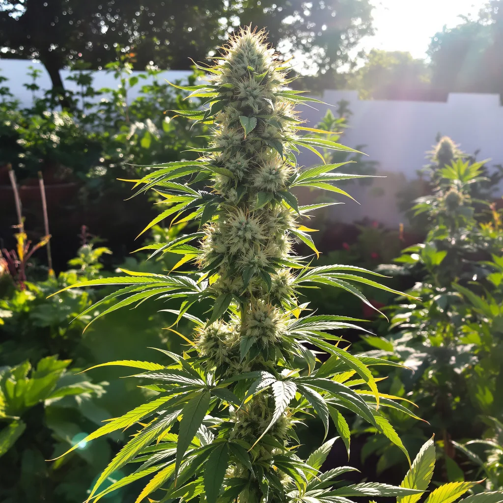 Atomic Northern Lights 60% indica / 40% sativa — flor con tricomas visibles