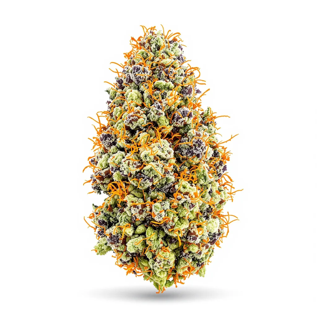 Atomic Northern Lights 60% indica / 40% sativa — flor con tricomas visibles