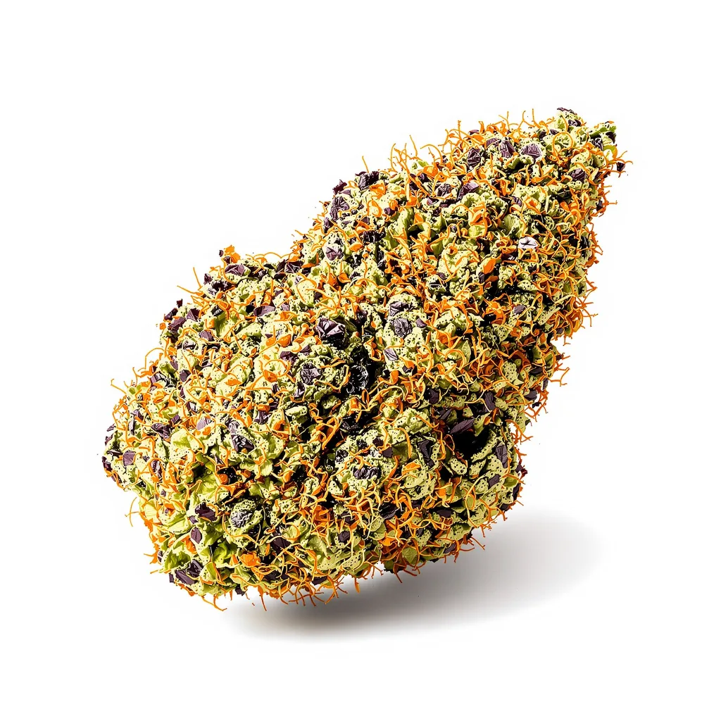 Avalon 79% indica / 21% sativa — flor con tricomas visibles