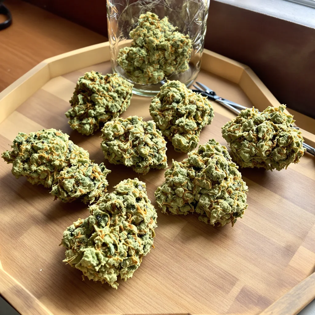 Avidekel CBD 80% indica / 20% sativa — flor con tricomas visibles