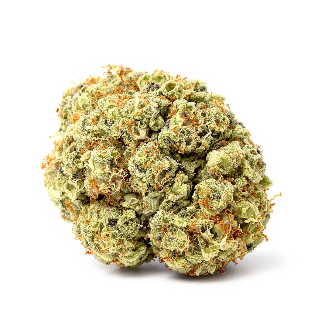 Avidekel CBD 80% indica / 20% sativa — flor con tricomas visibles