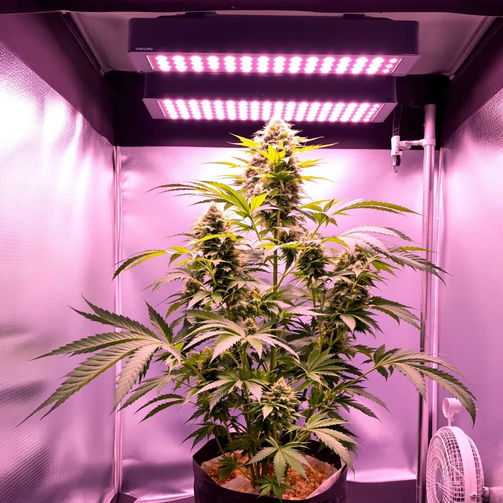 Planta de cannabis Ayahuasca Purple en fase de floración — 90-130 cm feminizada