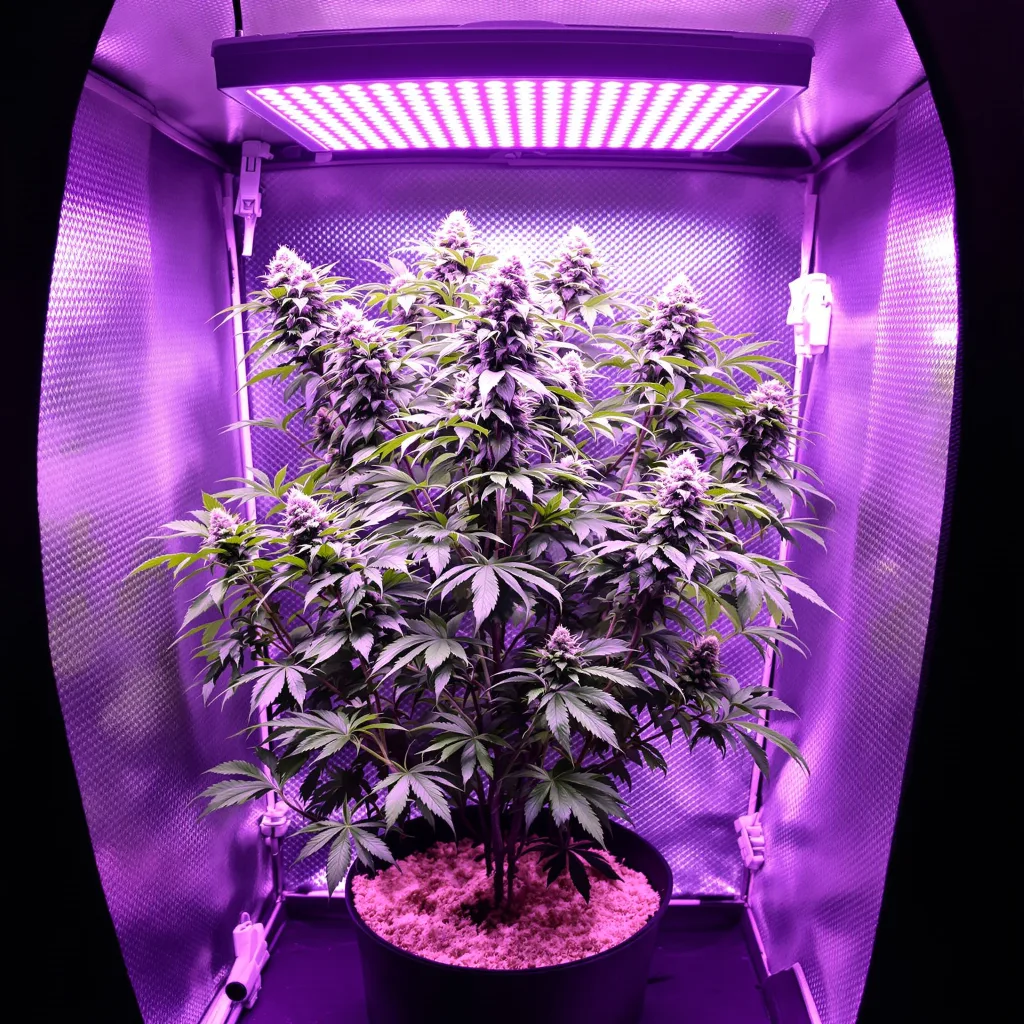 Planta de cannabis B-52 en fase de floración — 60-100 cm autofloración