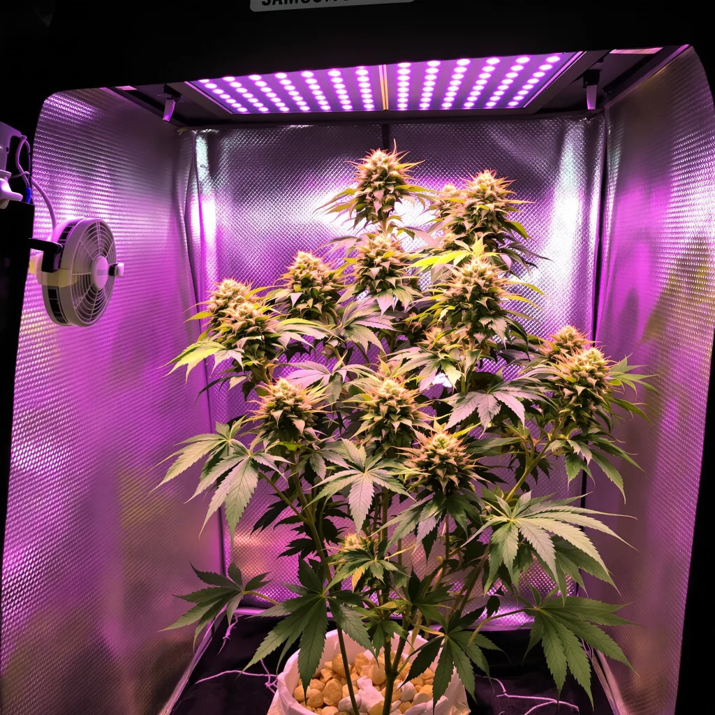 Planta de cannabis Baked Alaska en fase de floración — 120-180 cm feminizada