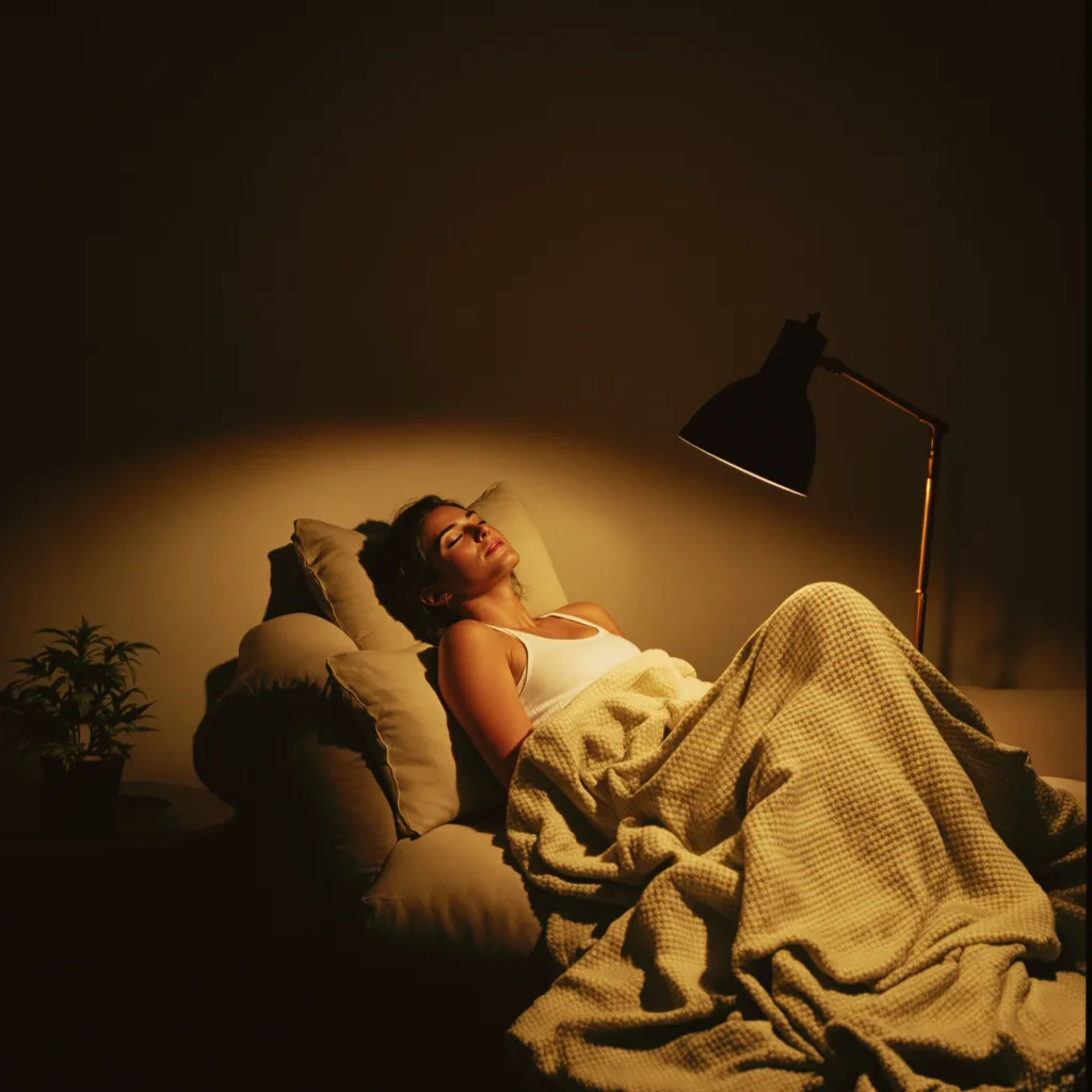 Baked Apple 87% indica / 13% sativa — flor con tricomas visibles