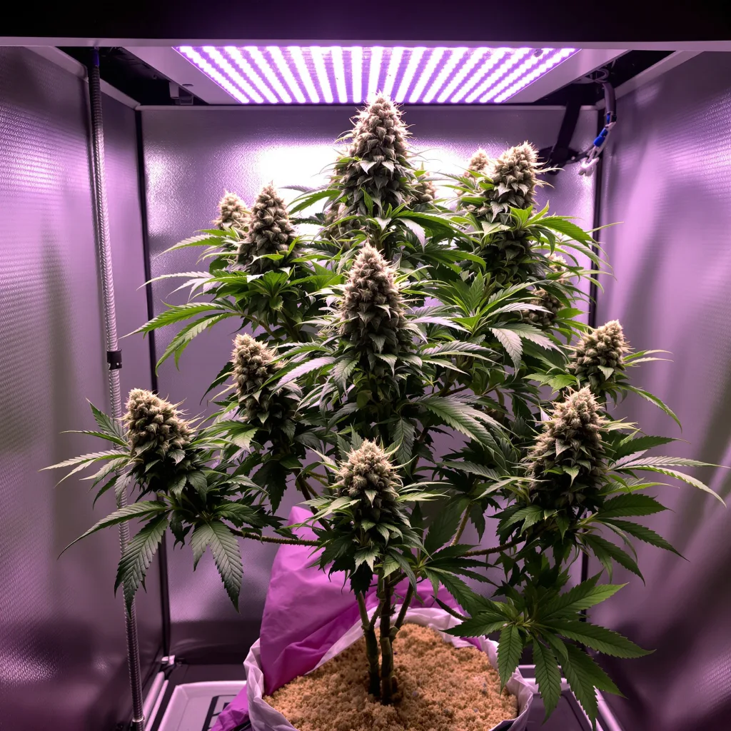 Planta de cannabis Bakerstreet en fase de floración — 60-100 cm autofloración