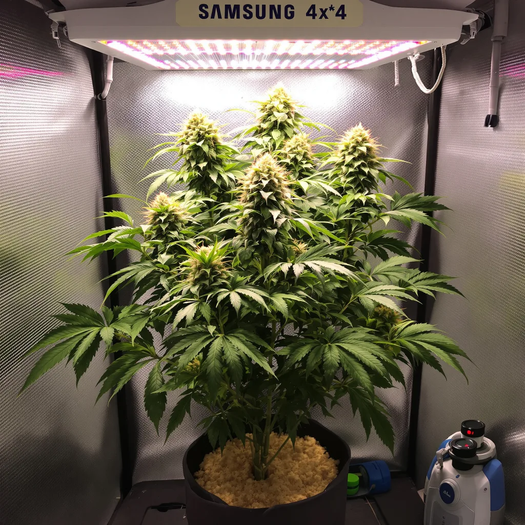 Planta de cannabis Banana Cooler en fase de floración — 90-130 cm feminizada