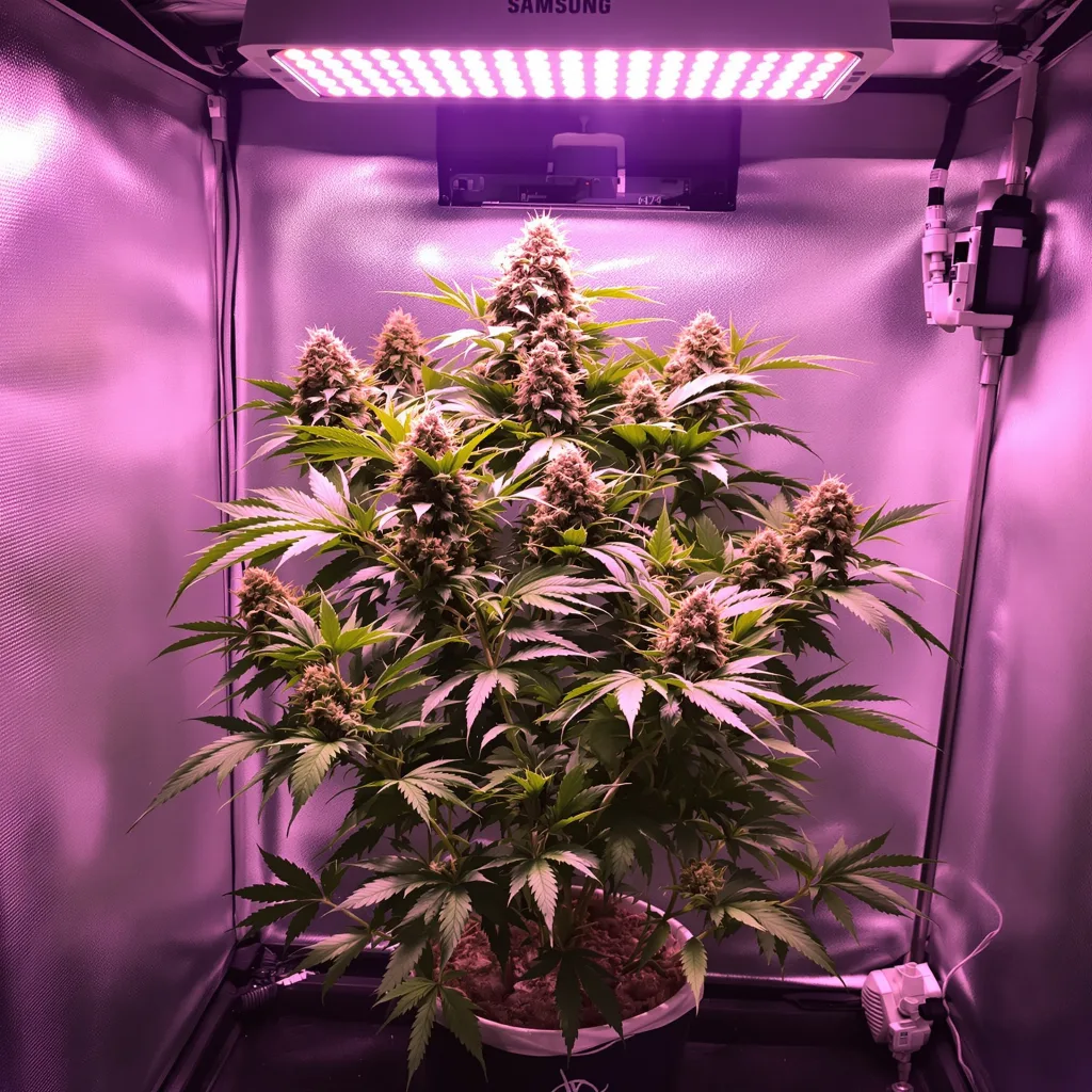 Planta de cannabis Banana Cream OG en fase de floración — 90-130 cm feminizada