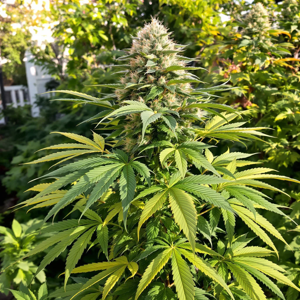 Batman OG 84% indica / 16% sativa — flor con tricomas visibles
