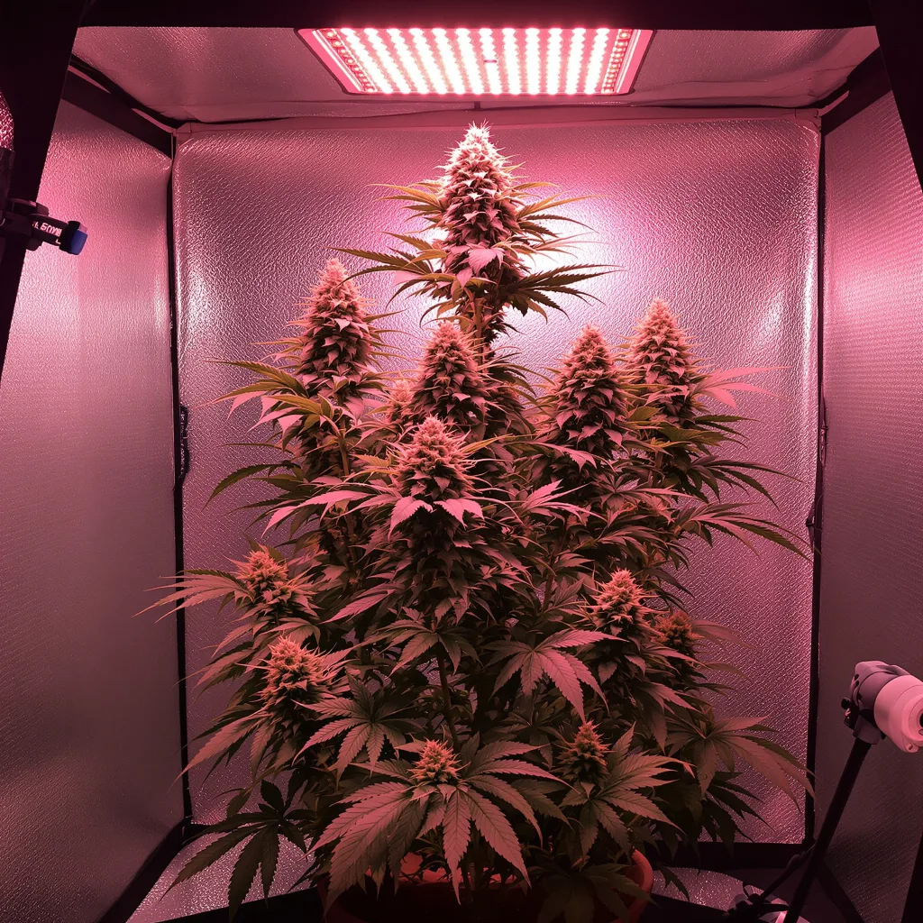 Planta de cannabis Bear Dance en fase de floración — 60-100 cm autofloración
