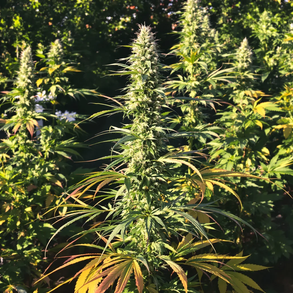 Bear Dance 17% indica / 83% sativa — flor con tricomas visibles