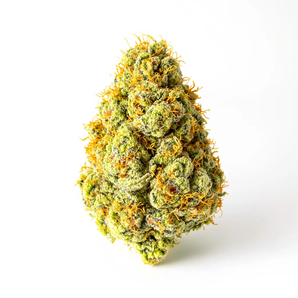 Bear Dance 17% indica / 83% sativa — flor con tricomas visibles