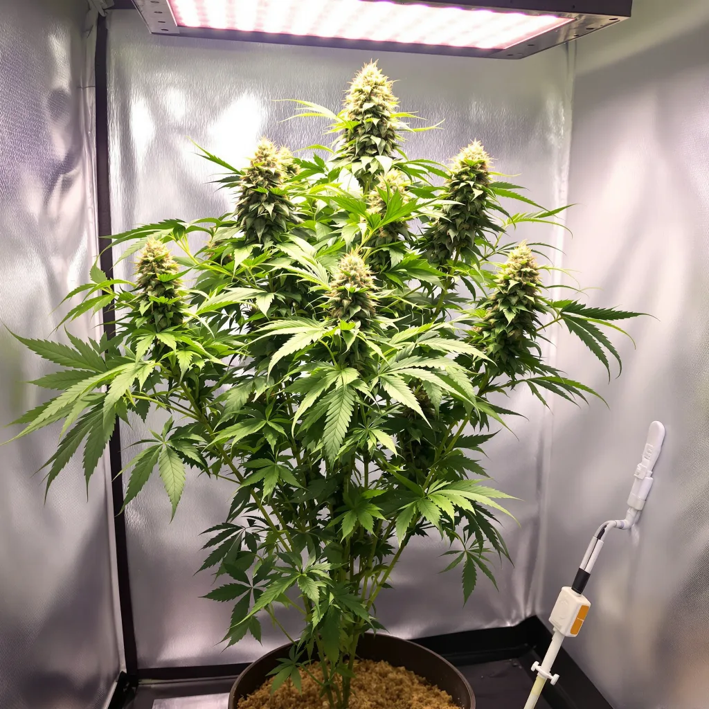 Planta de cannabis Berry Noir en fase de floración — 90-130 cm feminizada