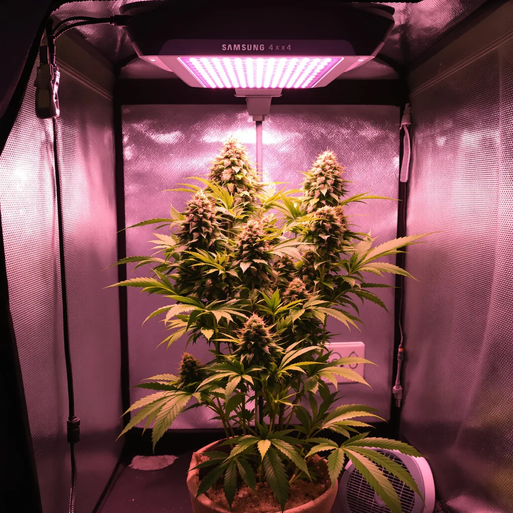 Planta de cannabis Berry White en fase de floración — 90-130 cm feminizada