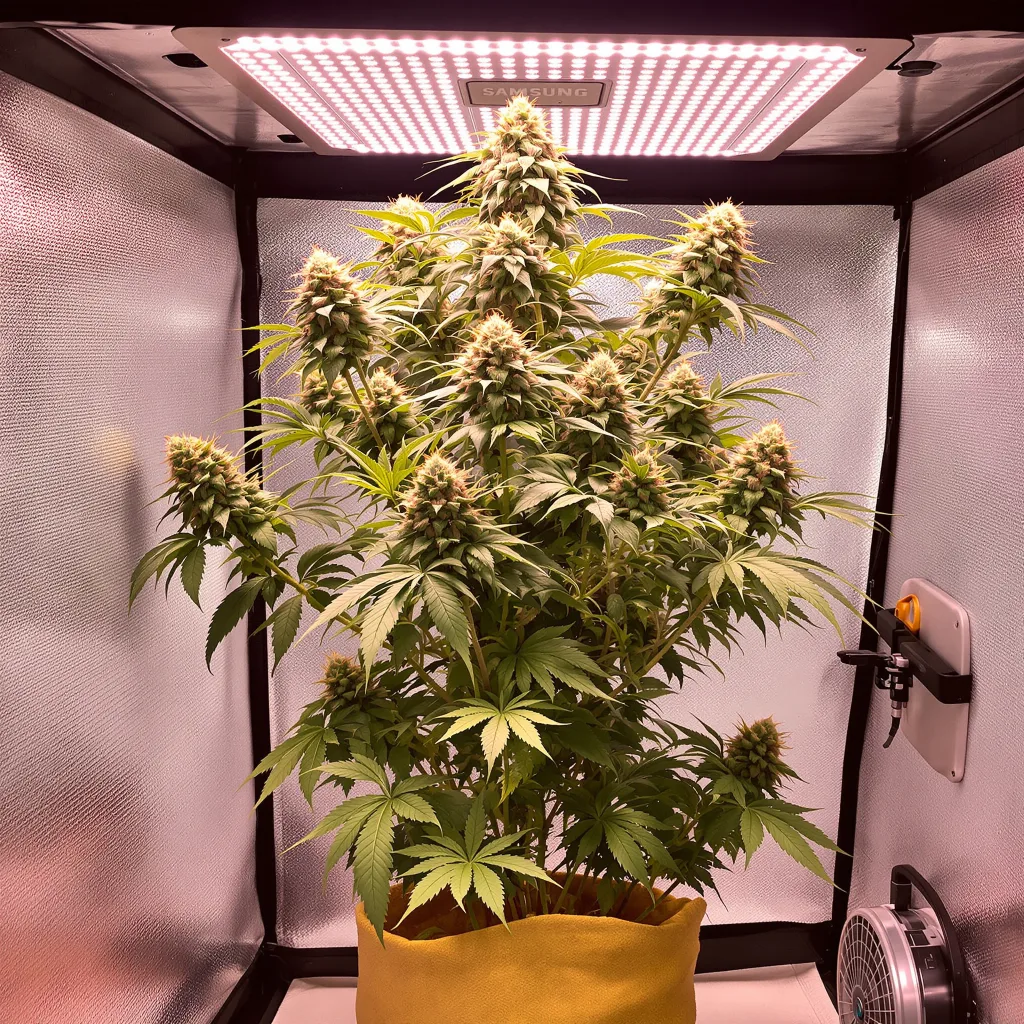 Planta de cannabis Big Blue en fase de floración — 120-180 cm feminizada
