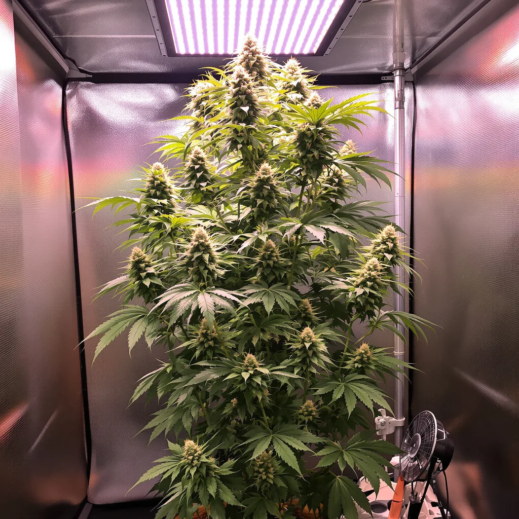 Planta de cannabis Big Sticky en fase de floración — 150-200 cm feminizada