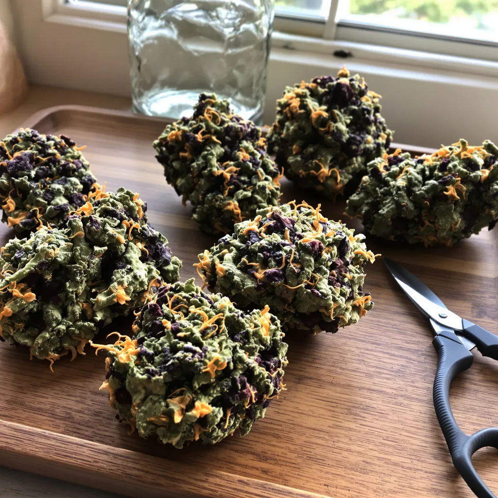 Biochem 78% indica / 22% sativa — flor con tricomas visibles