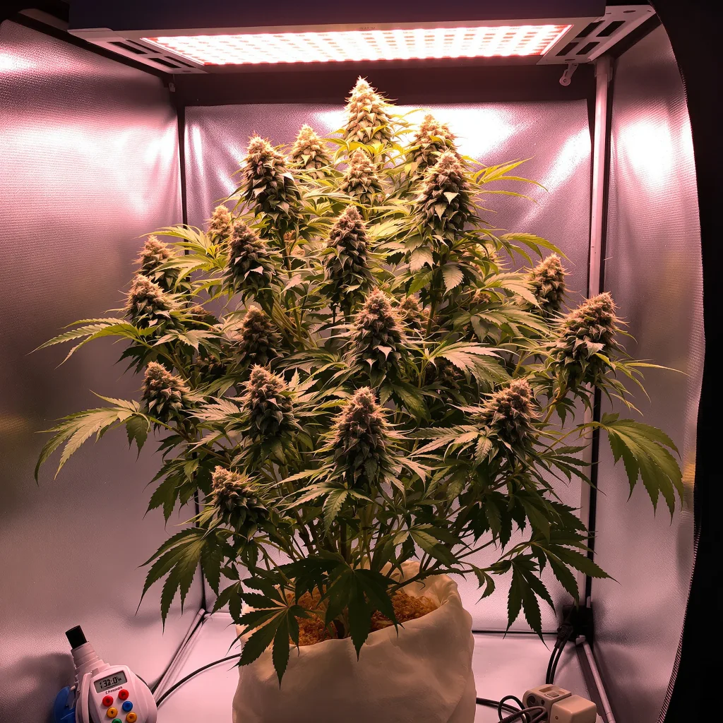 Planta de cannabis Birthday Cake Kush en fase de floración — 120-180 cm feminizada