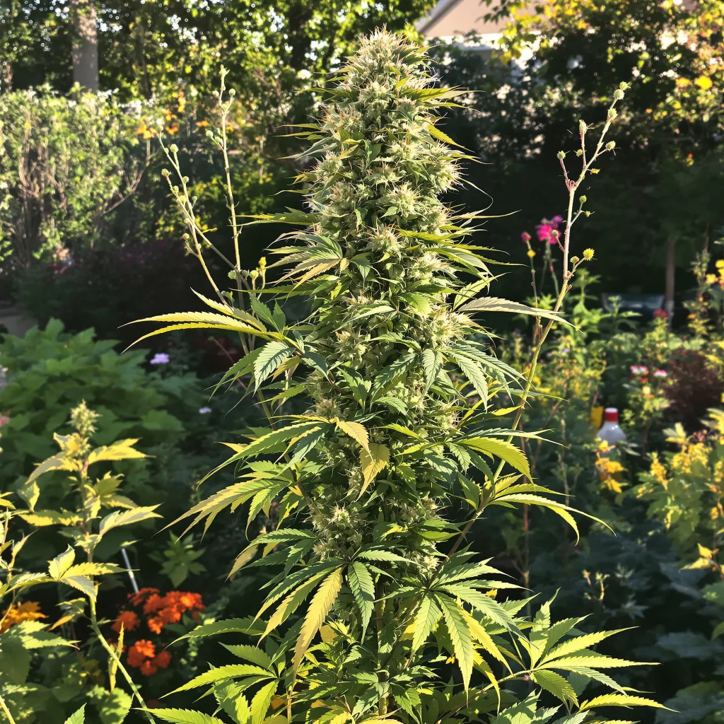 Birthday Cake Kush 60% indica / 40% sativa — flor con tricomas visibles