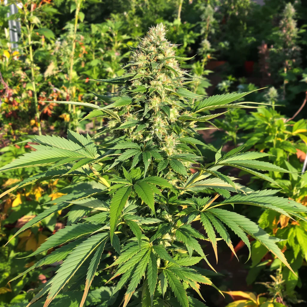 Black 84 86% indica / 14% sativa — flor con tricomas visibles
