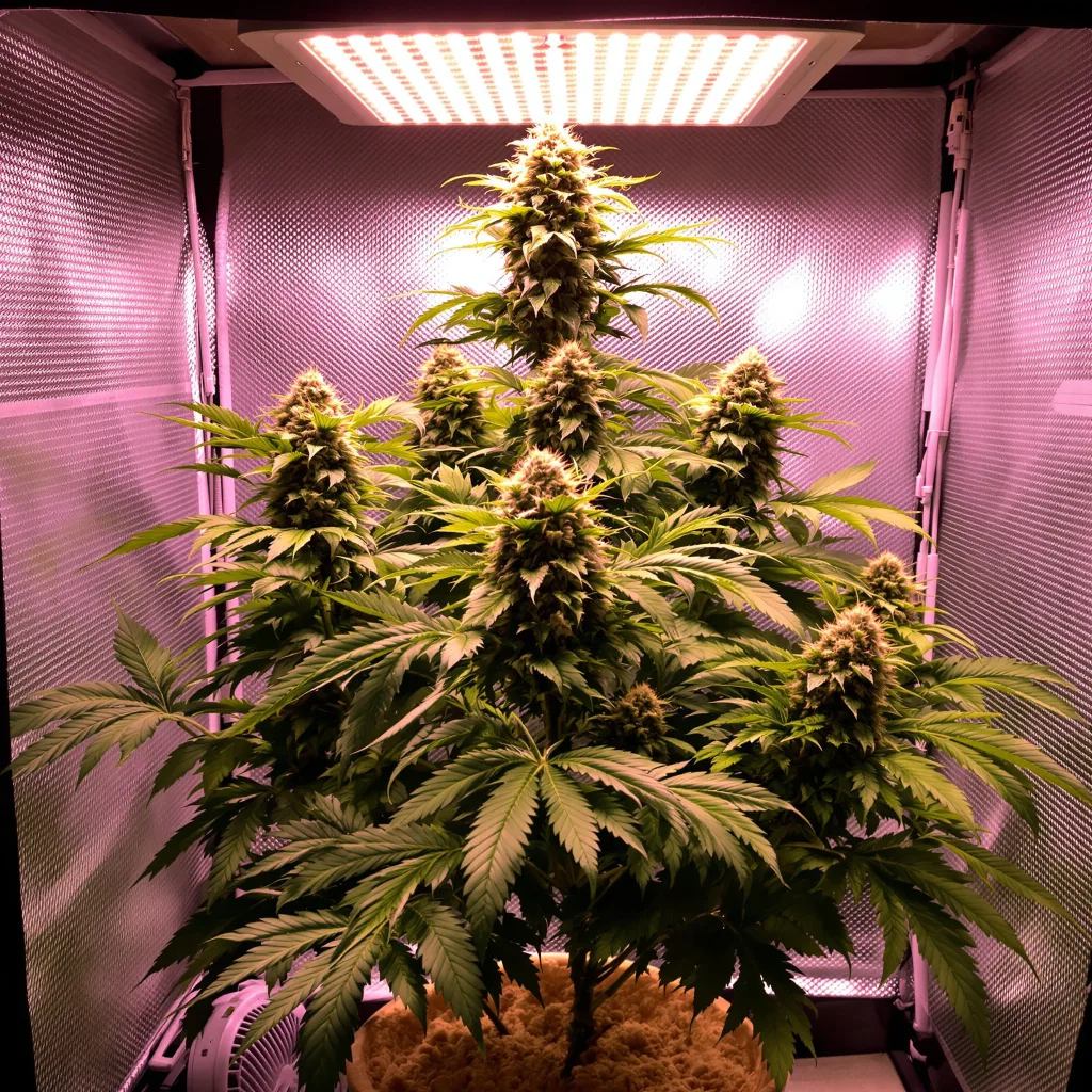 Planta de cannabis Black Cherry en fase de floración — 90-130 cm feminizada