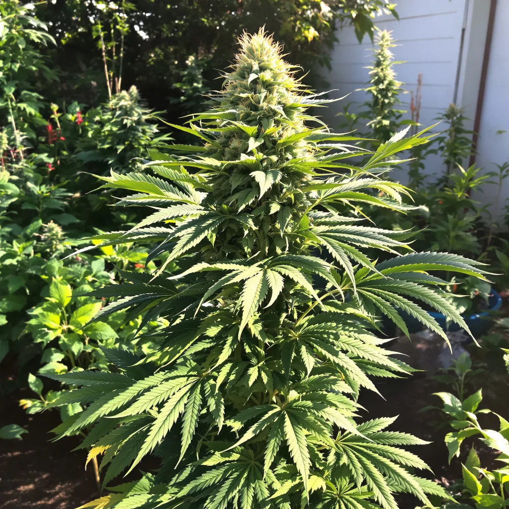 Black Cherry 79% indica / 21% sativa — flor con tricomas visibles