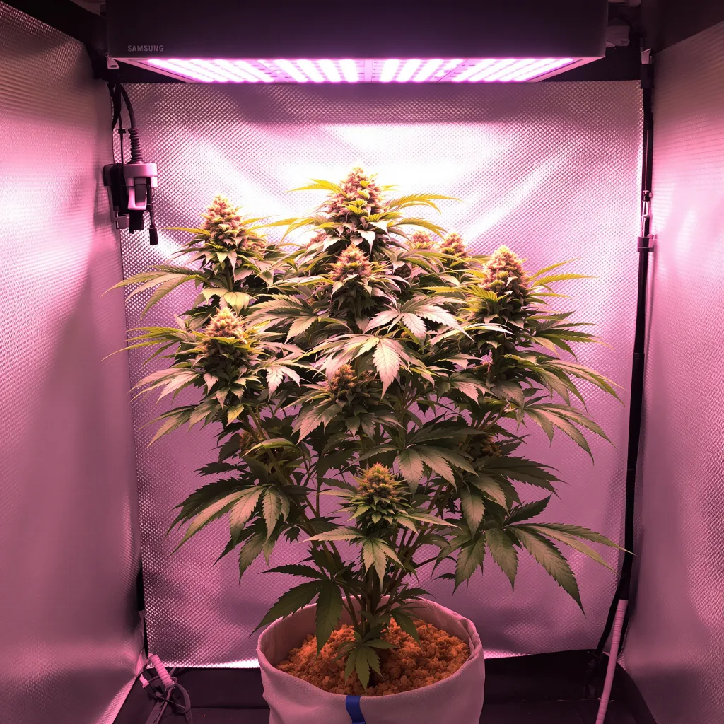 Planta de cannabis Black Cherry Punch en fase de floración — 90-130 cm feminizada