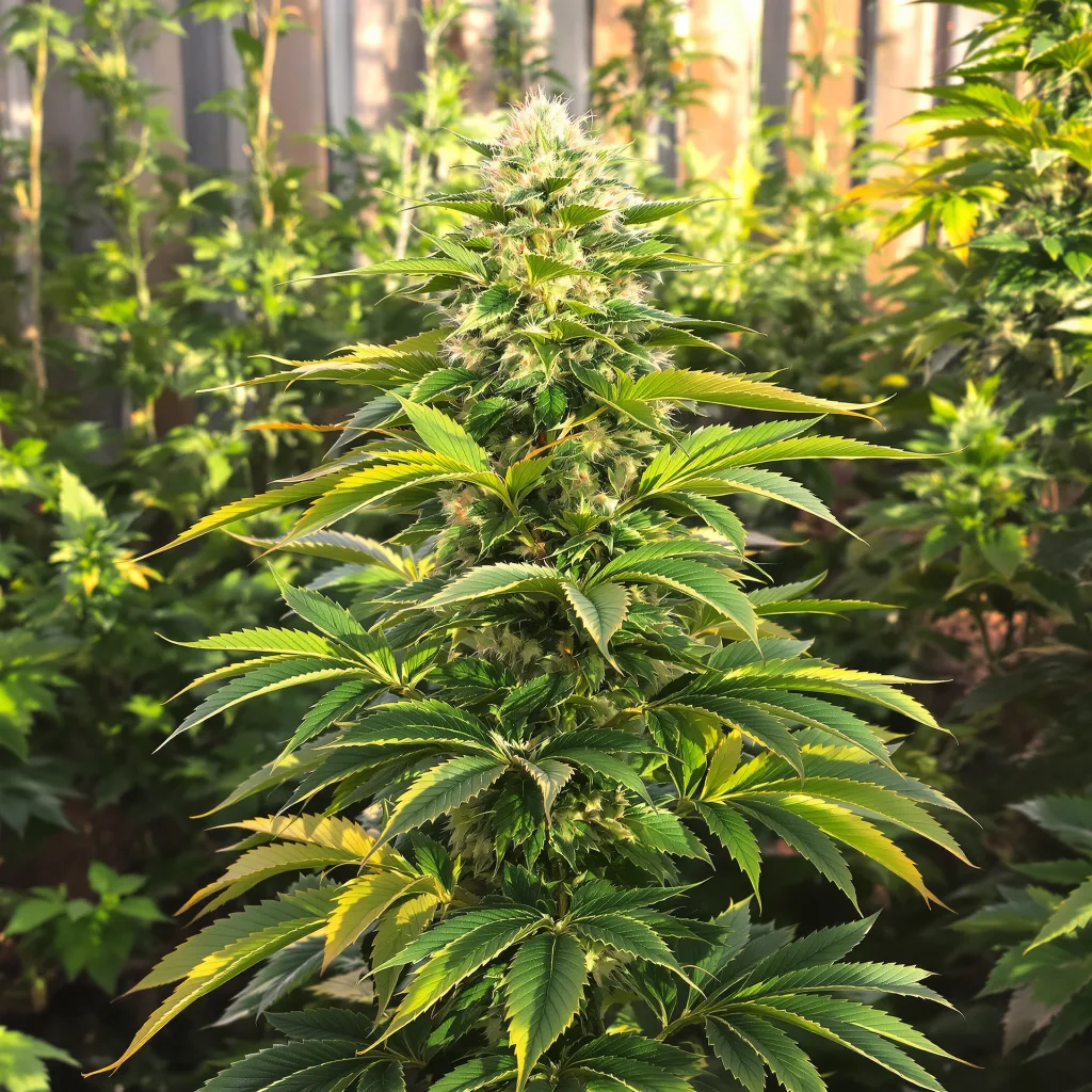 Black Cherry Punch 85% indica / 15% sativa — flor con tricomas visibles