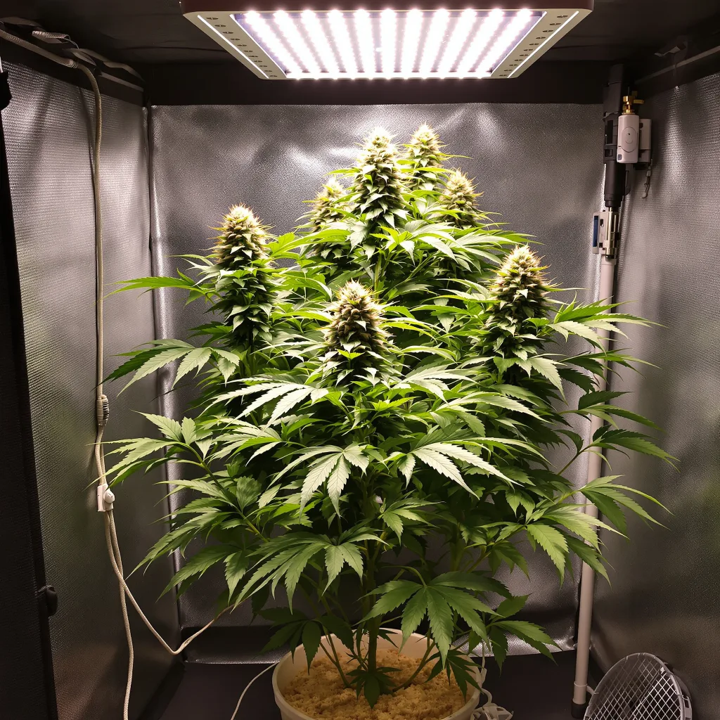 Planta de cannabis Black Demon OG en fase de floración — 90-130 cm feminizada