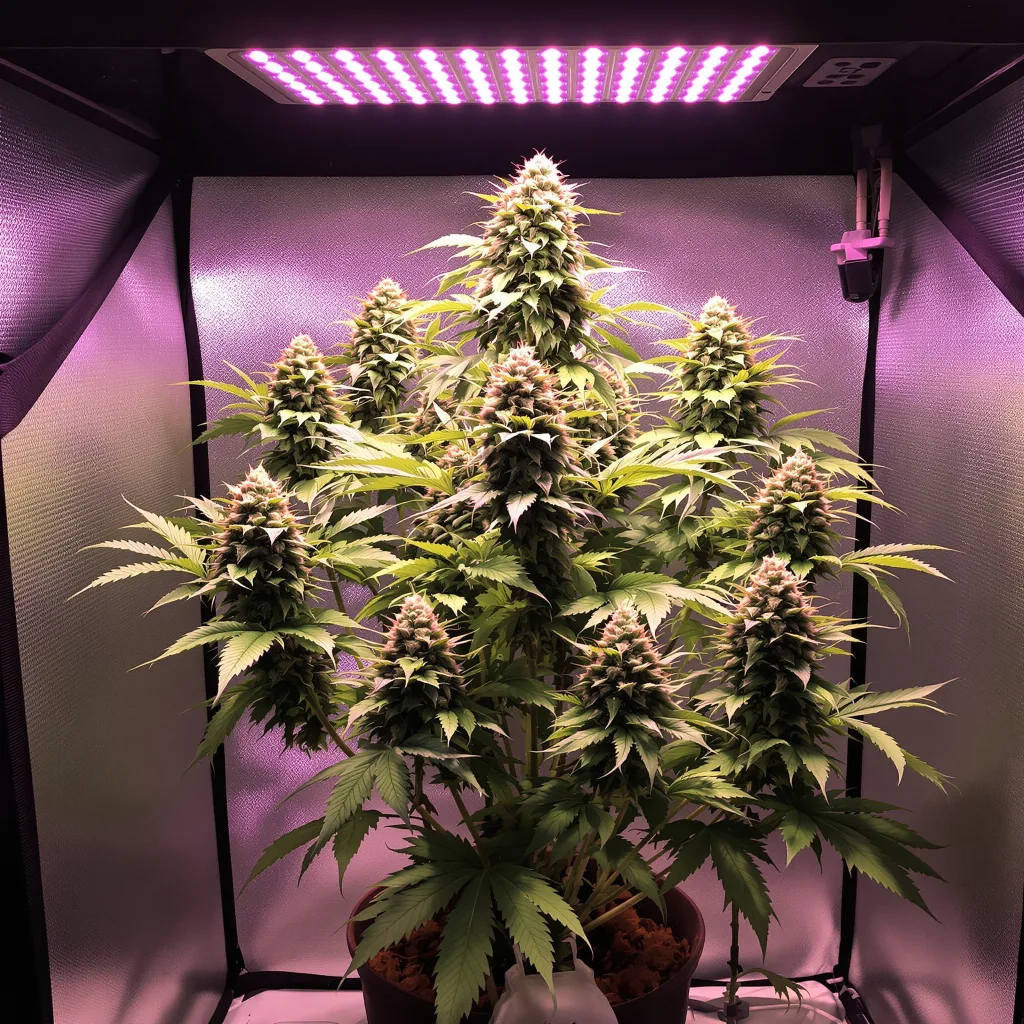 Planta de cannabis Black Diamond en fase de floración — 120-180 cm feminizada