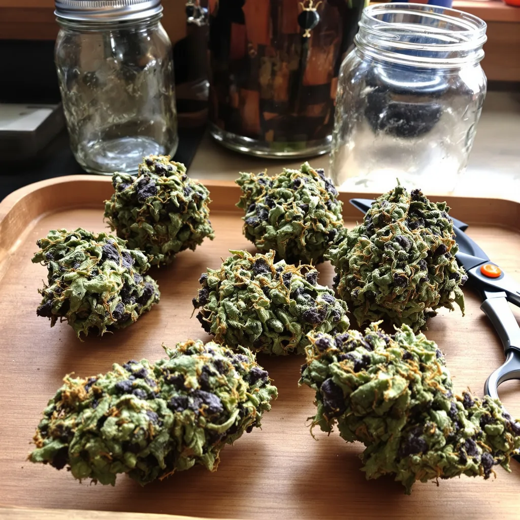 Black Ice 82% indica / 18% sativa — flor con tricomas visibles