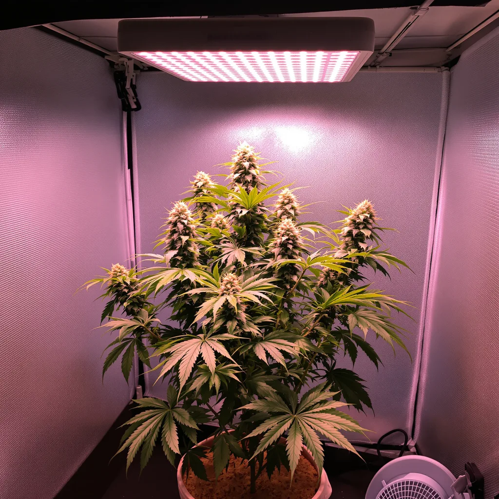 Planta de cannabis Black Ice en fase de floración — 90-130 cm feminizada